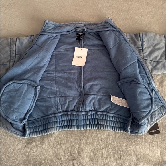 Kids Forever 21 quilted zip up jacket - Picture 5 of 7
